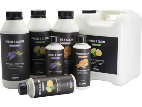 Devo Fresh   Clean is pH neutral and therefore not aggressive to delicate surfaces